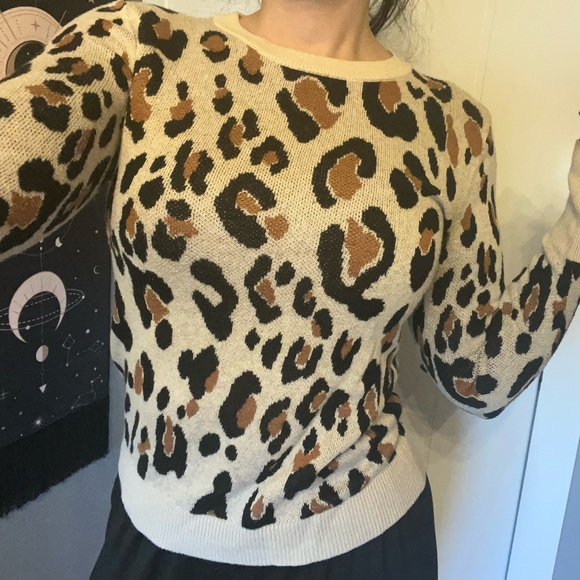Leopard Print Sweater - Picture 1 of 5